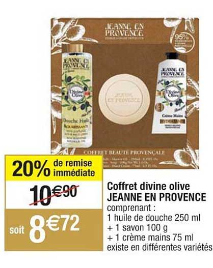coffret divine olive jeanne en provence