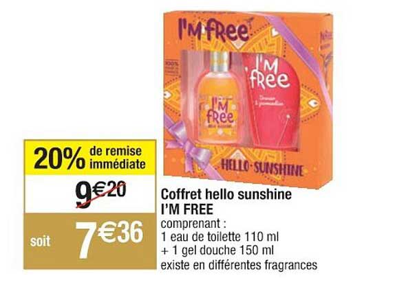 coffret hello sunshine i'm free