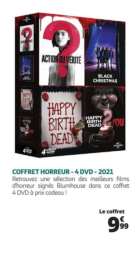Coffret Horreur - 4 Dvd - 2021