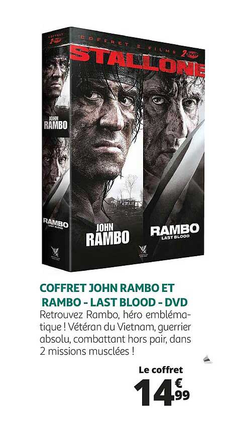coffret john rambo et rambo- last blood - dvd