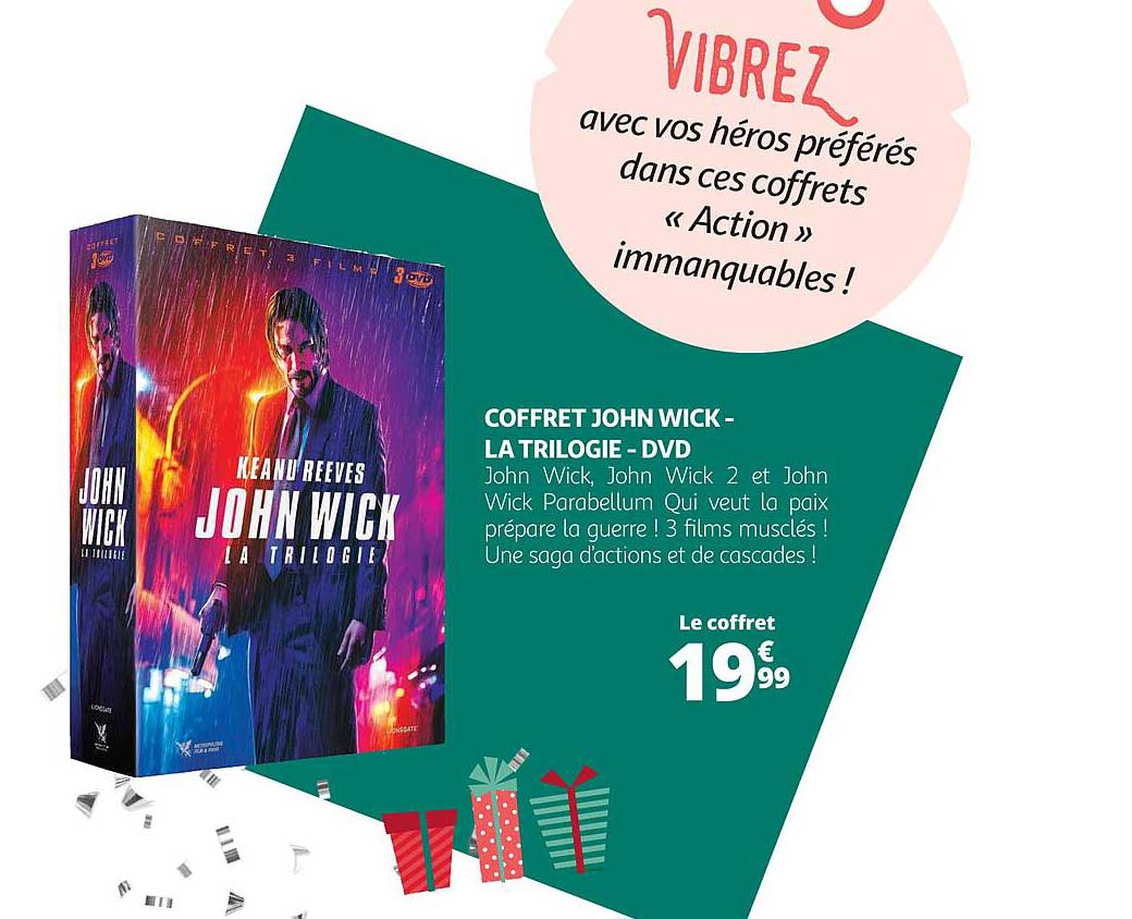 coffret john wick - la trilogie - dvd