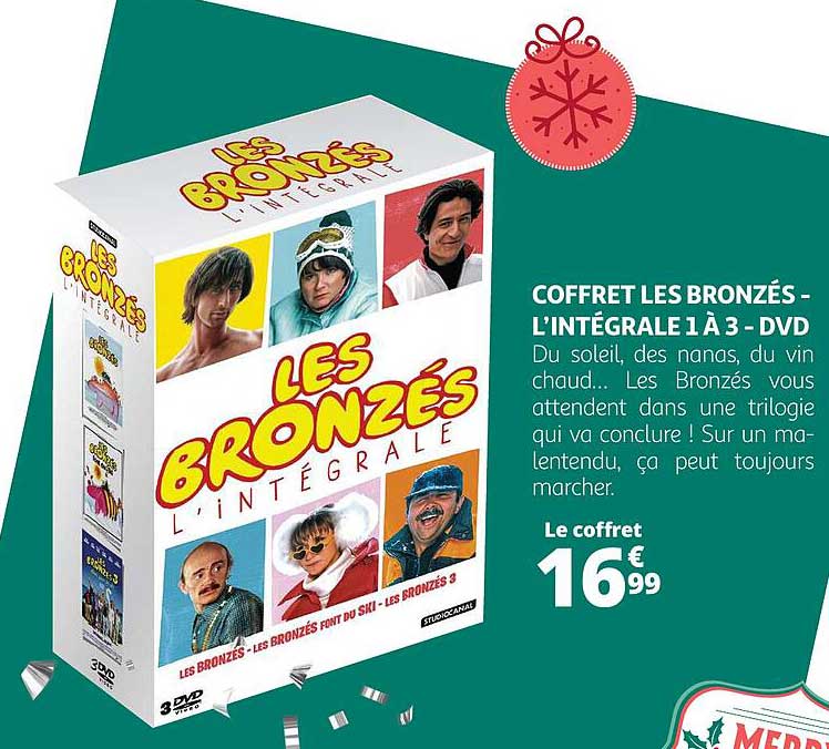 coffret les bronzés - l'intégrale 1 à 3  - dvd