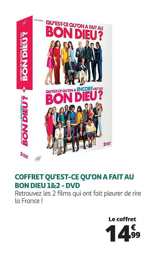 coffret qu'est-ce qu'on a fait au bon dieu 1&2 - dvd