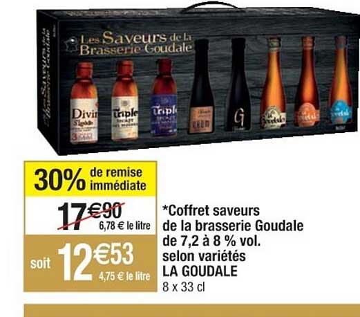 Coffret Saveurs De La Brasserie Goudale De 7,2 à 8% Vol. La Goudale