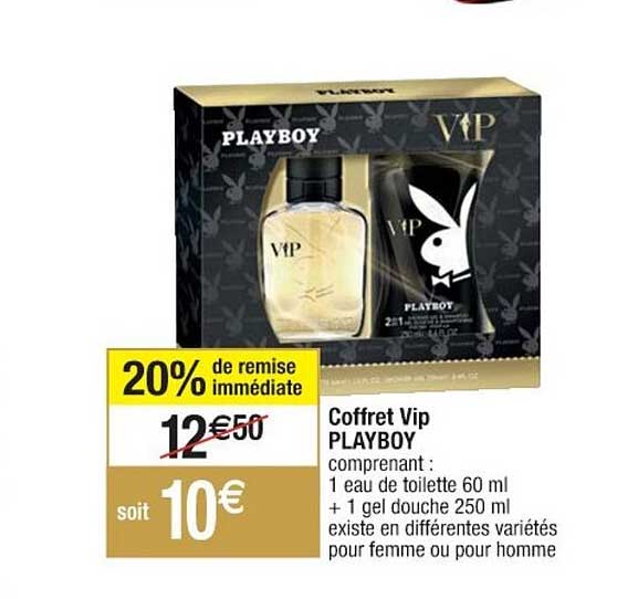 coffret vip playboy