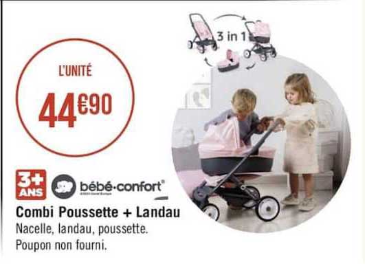 combi poussette + landau