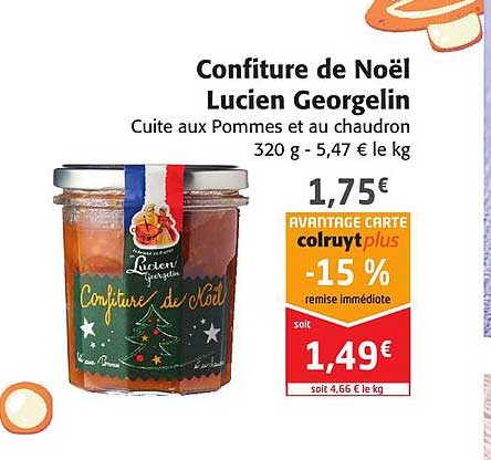 Confiture De Noël Lucien Georgelin