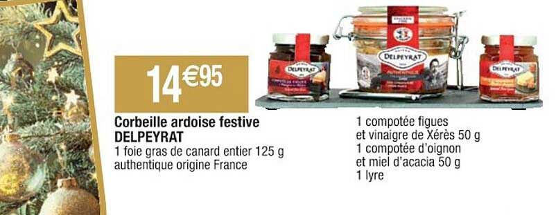 corbeille ardoise festive delpeyrat