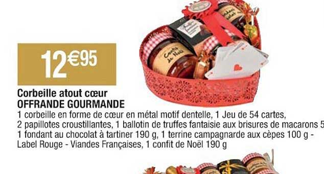 corbeille atout cœur offrande gourmande