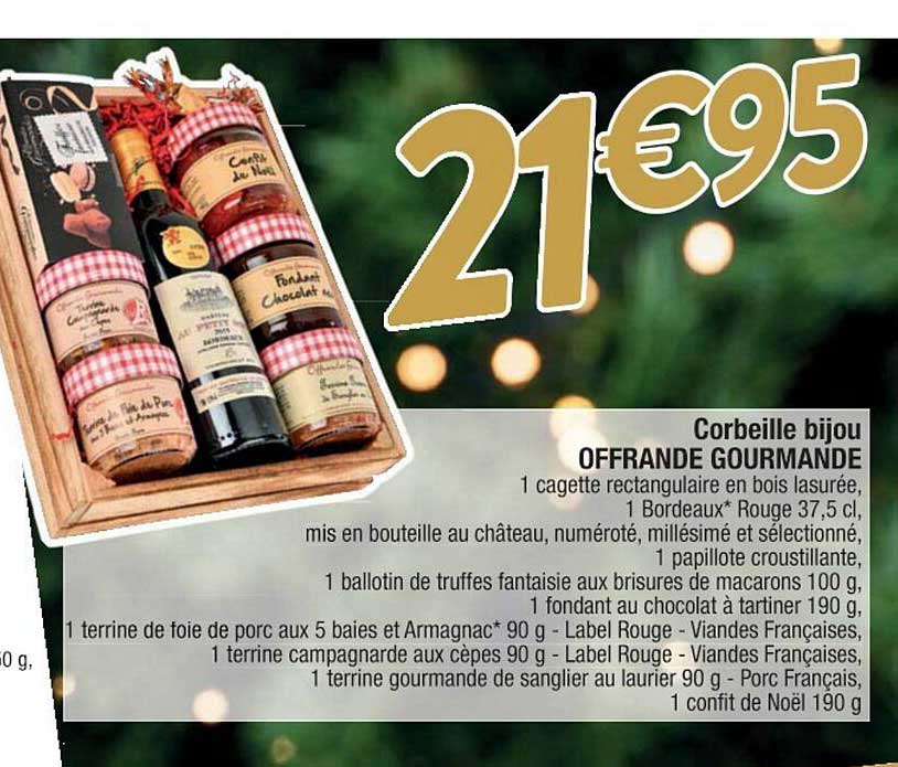 corbeille bijou offrande gourmande
