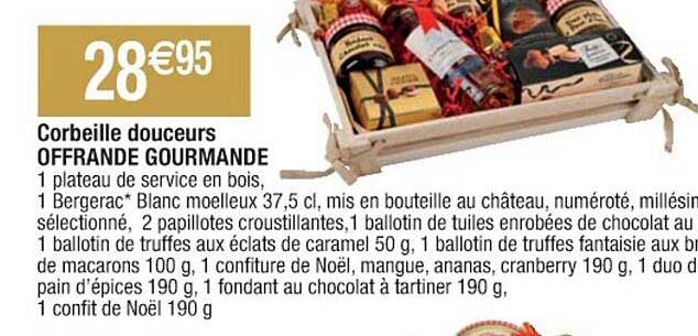 corbeille douceurs offrande gourmande