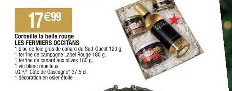 corbeille la belle rouge les fermiers occitans