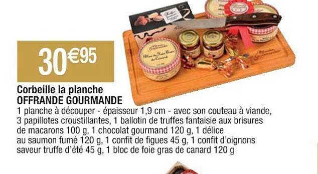 corbeille la planche offrande gourmande