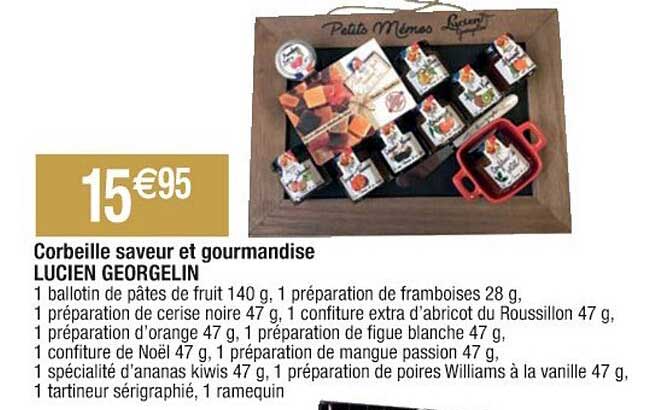 corbeille saveur et gourmandise lucien georgelin