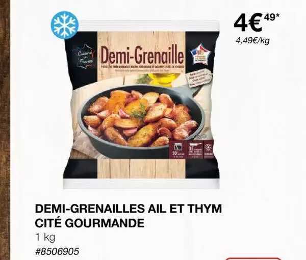 demi-grenailles ail et thym cité gourmande