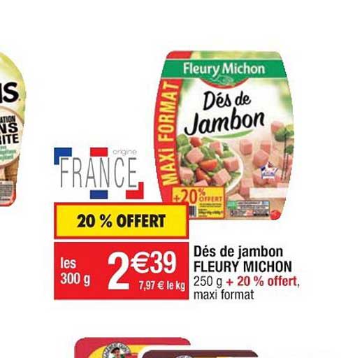 Dés De Jambon Fleury Michon