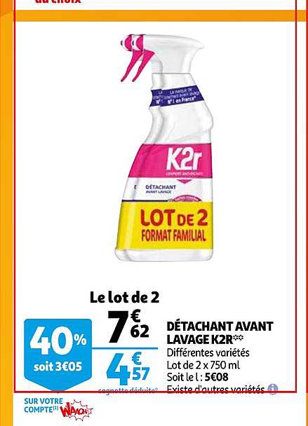 Détachant Avant Lavage K2r