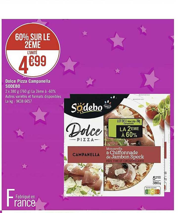 Dolce Pizza Campanella Sodebo