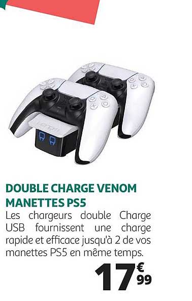 double charge venom manettes ps5