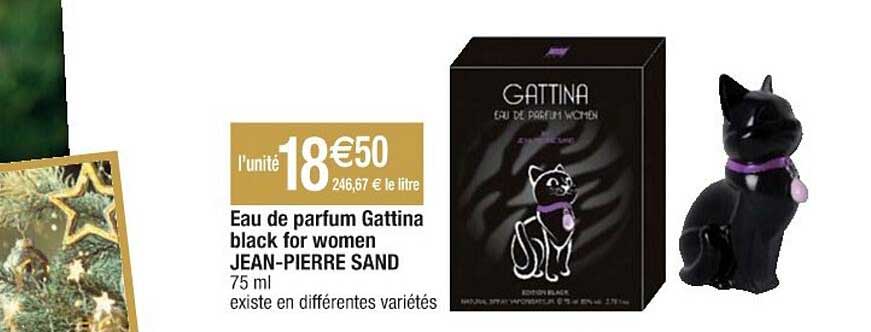 eau de parfum gattina black for women jean-pierre sand