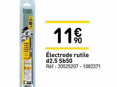 électrode rutile d2.5 sb50