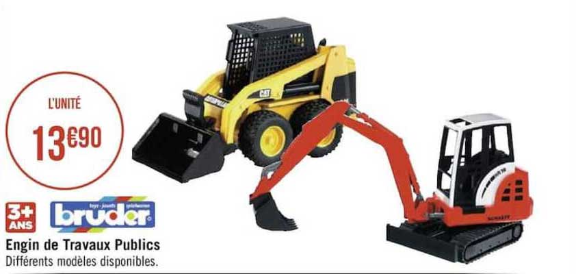 engin de travaux publics bruder