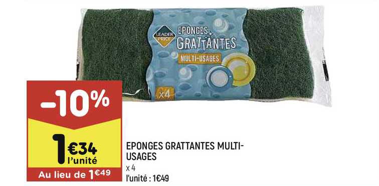 éponges grattantes multi-usages