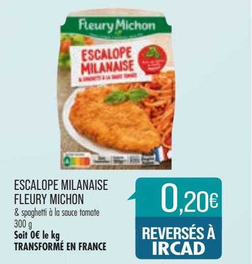 escalope milanaise fleury michon