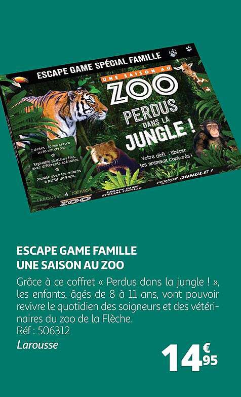 Escape Game Famille Une Saison Au Zoo