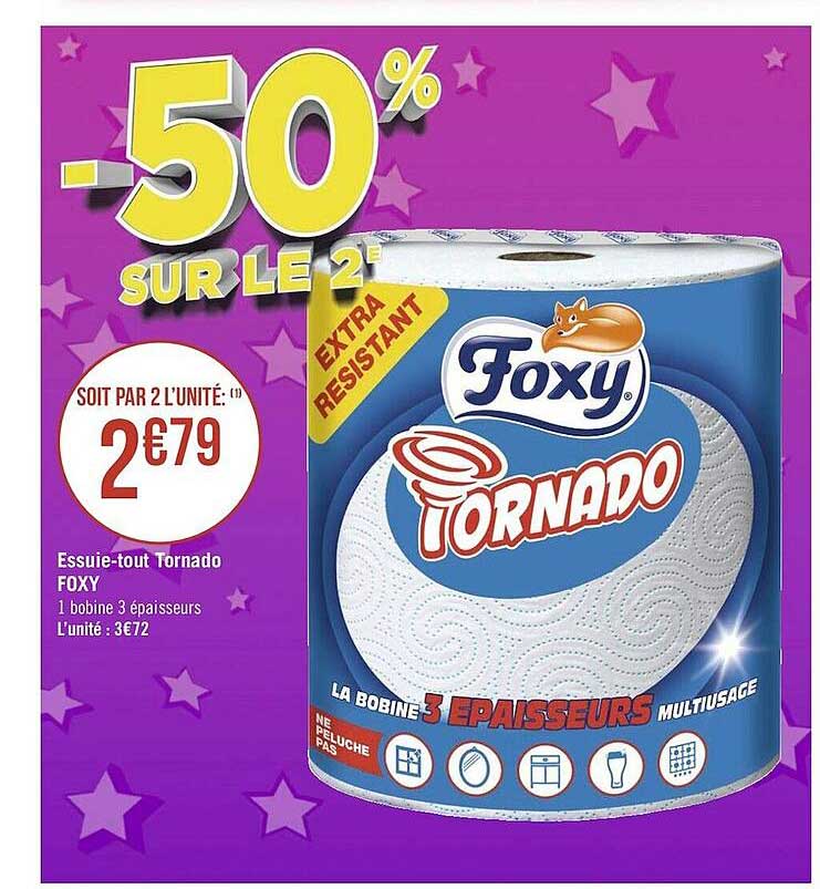essuie-tout tornado foxy