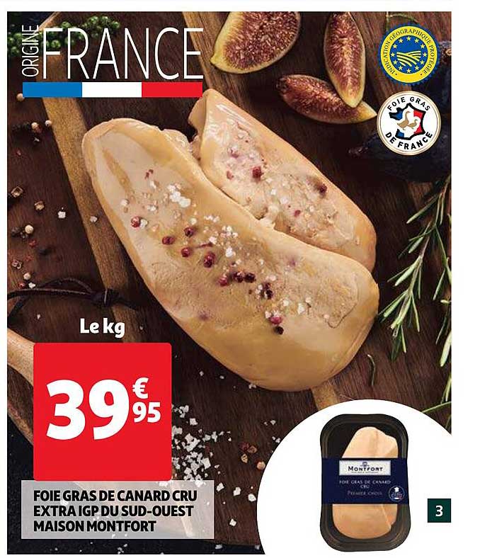 foie gras de canard cru extra igp du sud-ouest maison monfort
