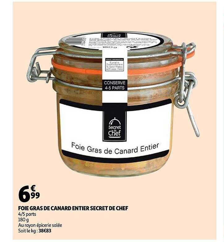 Foie Gras De Canard Entier Secret De Chef