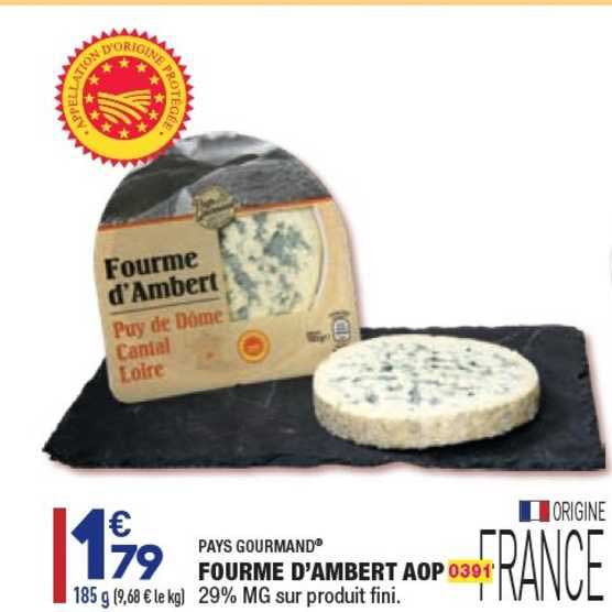 fourme d'ambert aop pays gourmand