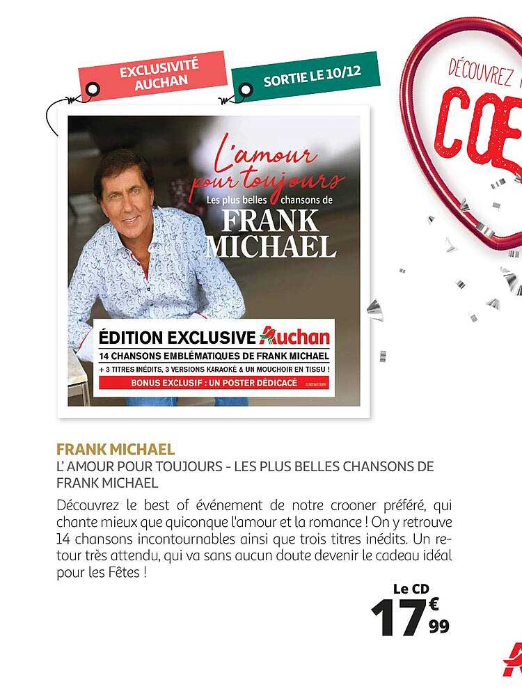 frank michael - l'amour pour toujours - les plus belles chansons de frank michael