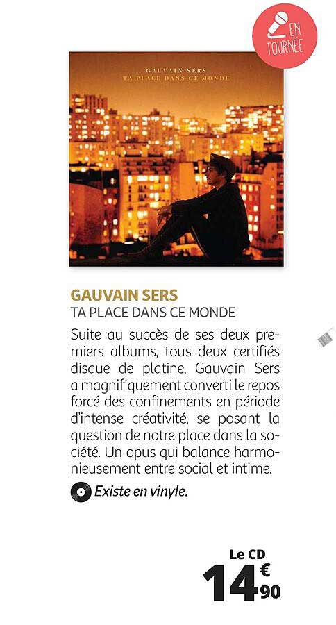 gauvain sers - ta place dans ce monde