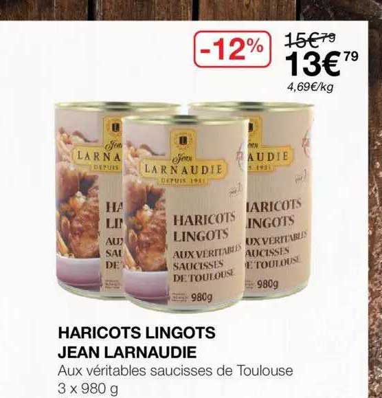 Haricots Lingots Jean Larnaudie