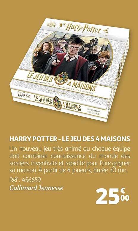 harry potter - le jeu des 4 maisons