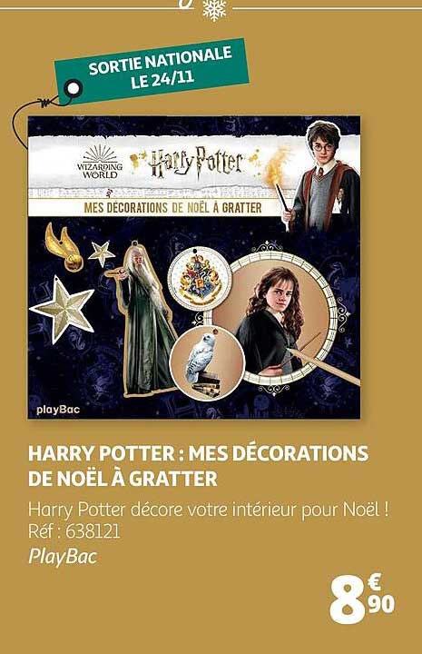 harry potter : mes décorations de noël à gratter