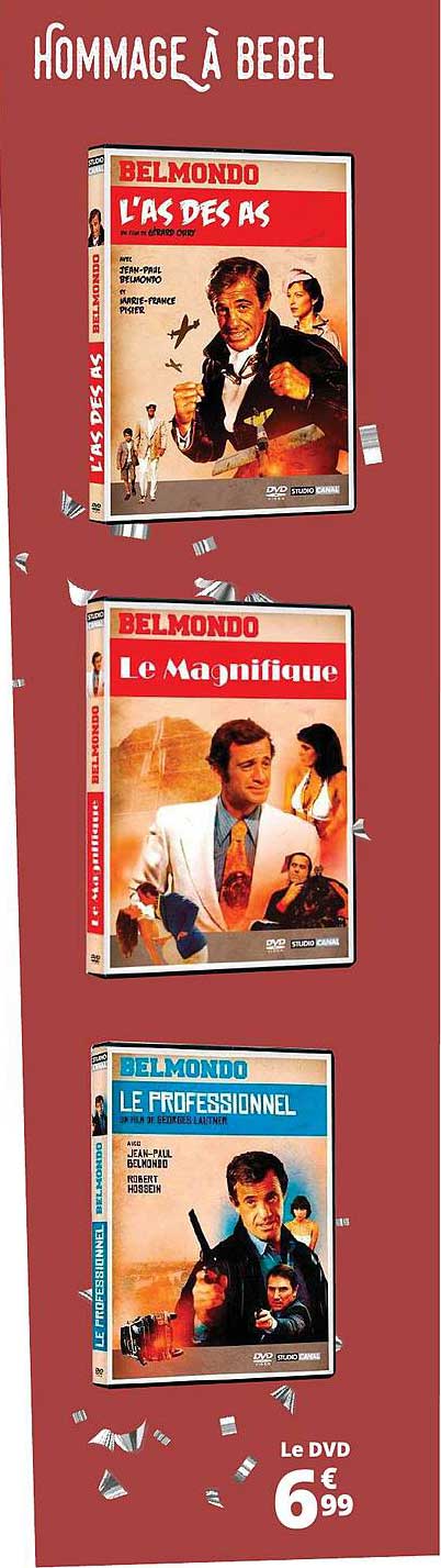 hommage à bebel - dvd