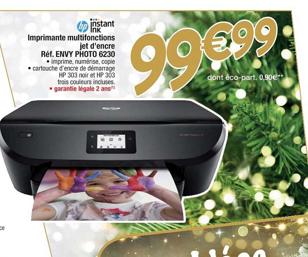imprimante multifonctions jet d'encre instant ink réf. envy photo 6230