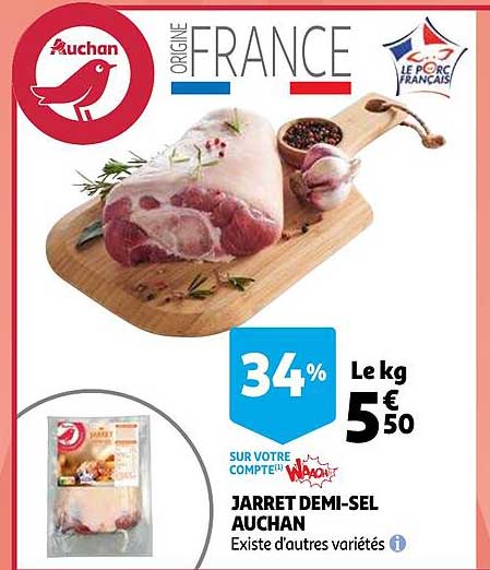 jarret demi-sel auchan