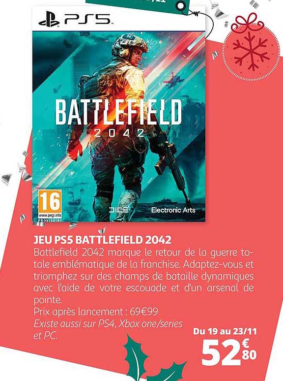 jeu ps5 battlefield 2042