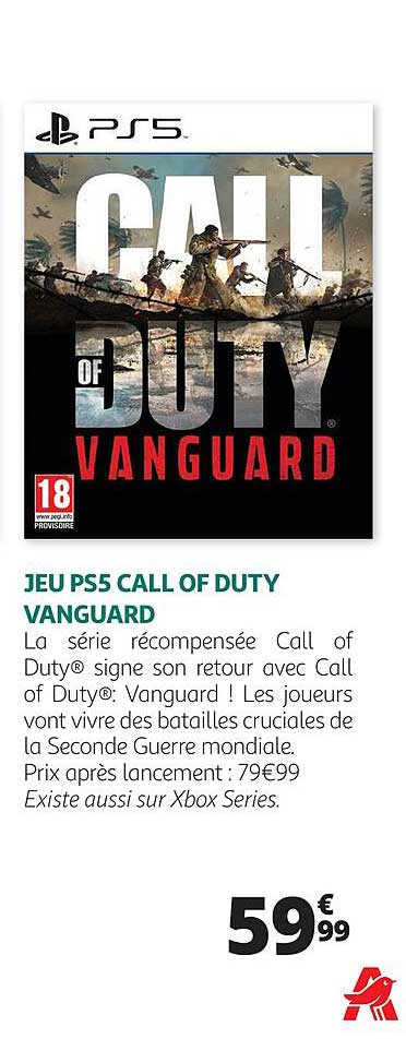 jeu ps5 call of duty vanguard