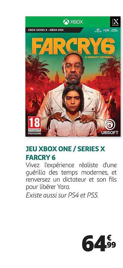 jeu xbox one - séries x farcry 6