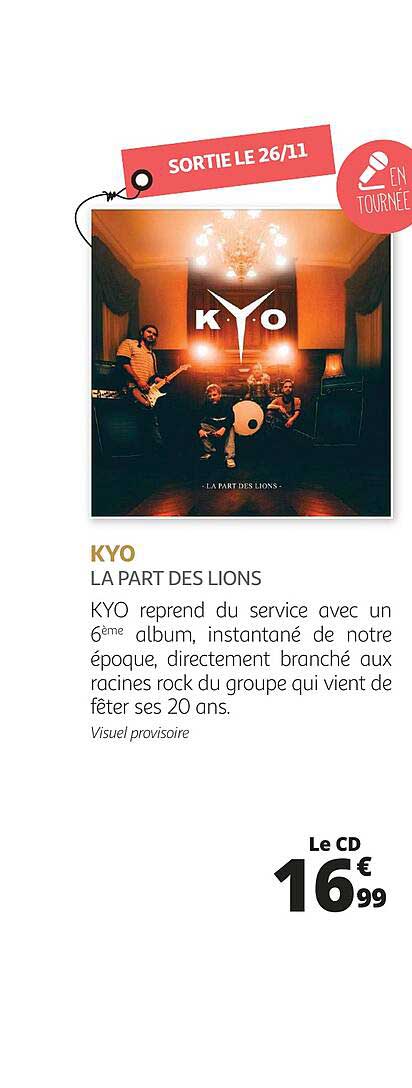 kyo - la part des lions