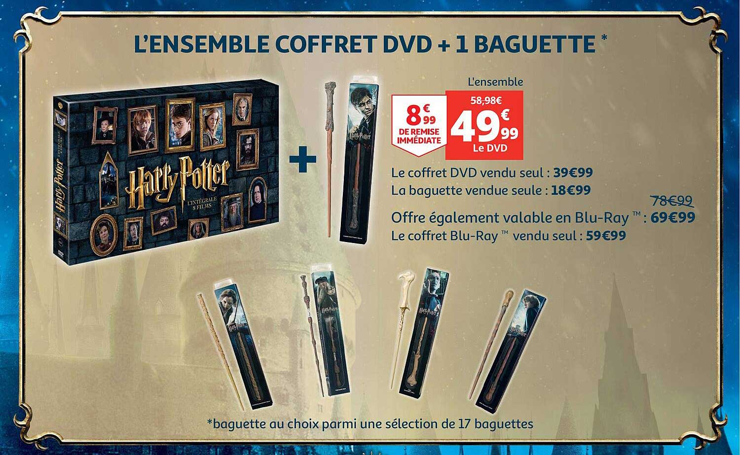 l'ensemble coffret dvd + 1 baguette