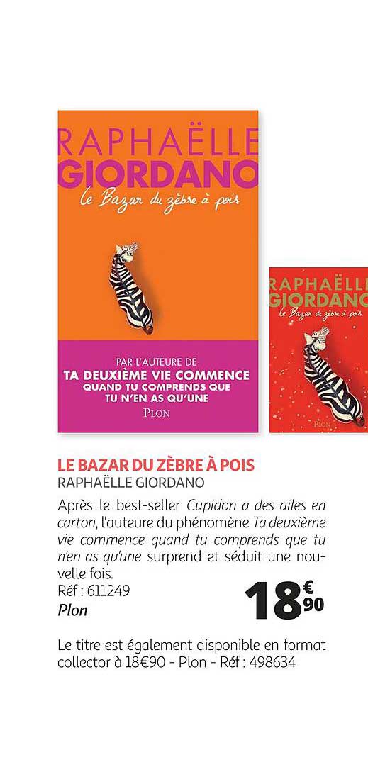 la bazar du zèbre à pois - raphaëlle giordano