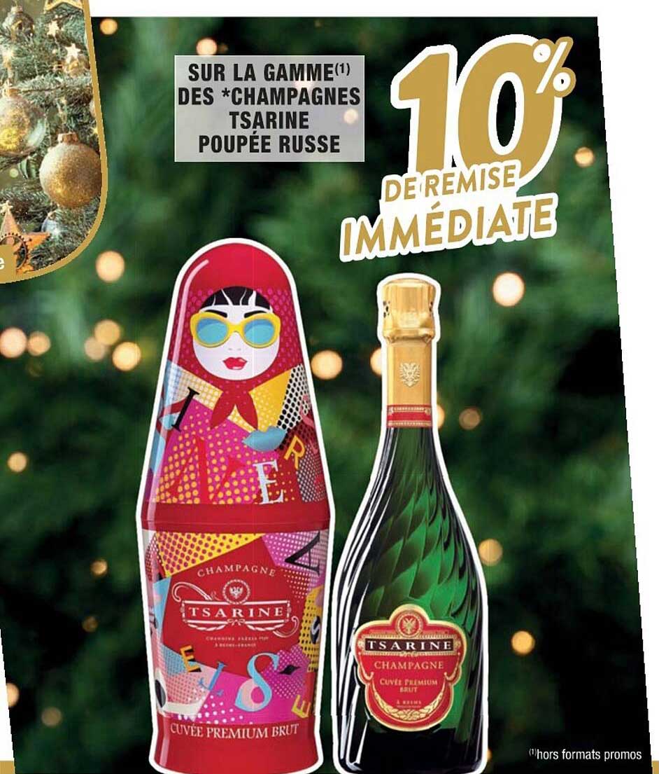 la gamme des champagnes tsarine poupée russe