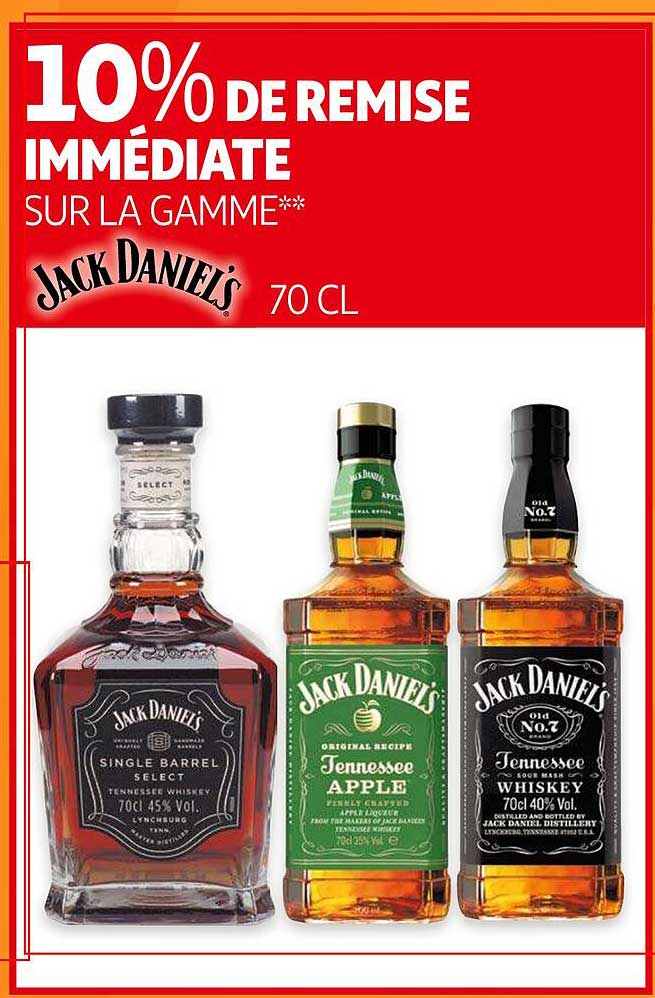la gamme jack daniel's