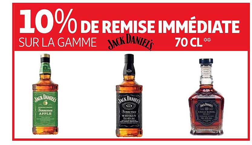 la gamme jack daniel's